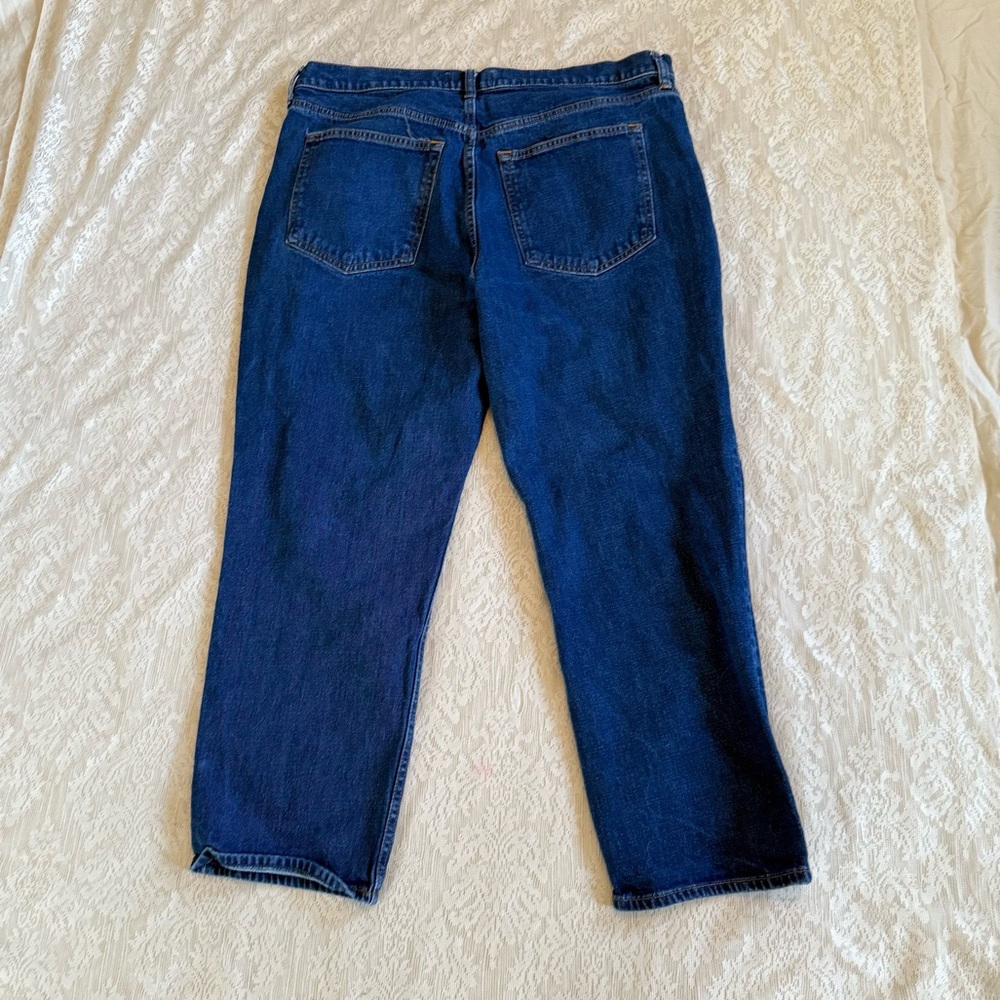 Abercrombie & Fitch Ankle Straight ultra high rise dark wash denim jeans - Picture 8 of 8